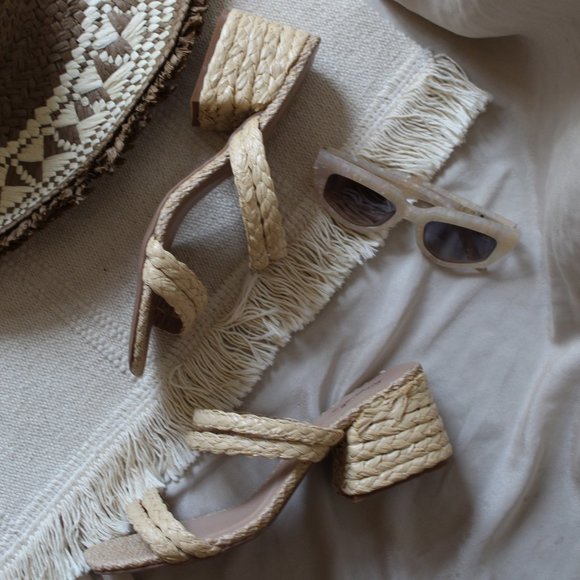 🆕️Summer Tings Collection// Natural jute Strappy Mule Sandal - Picture 7 of 9